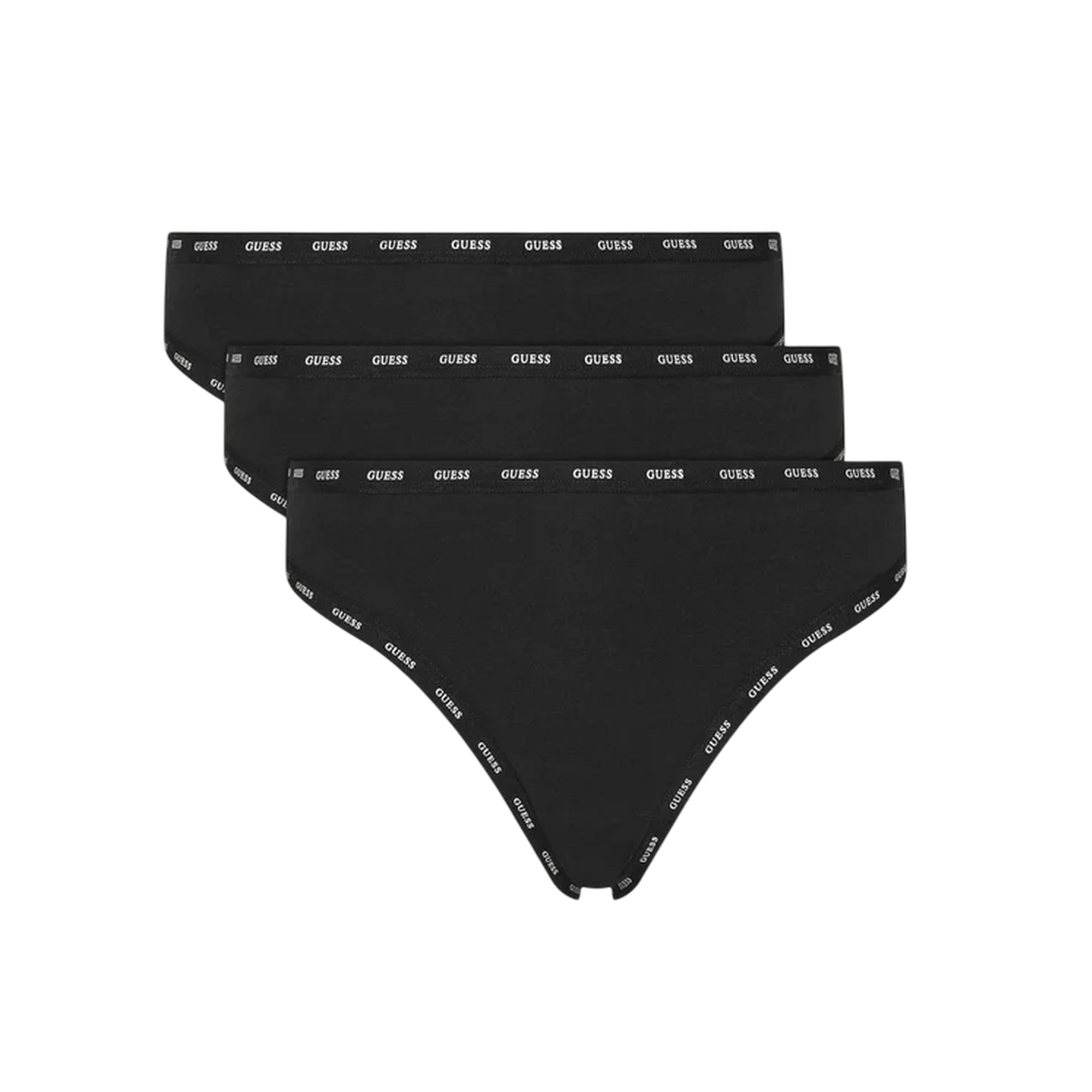 Mutande Donna, in confezione da tre Nere, modello brasiliana