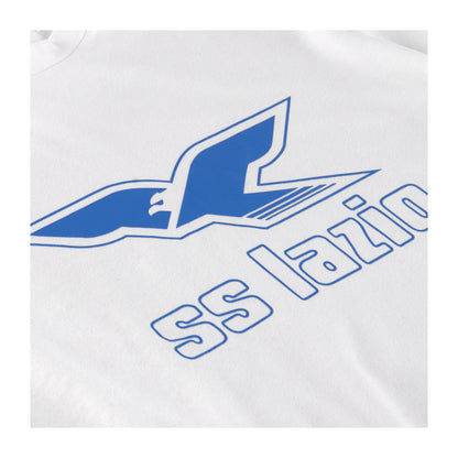 T-shirt Uomo S.S.Lazio con maxi logo frontale Bianco