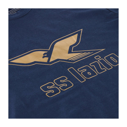 T-shirt Uomo S.S.Lazio con maxi logo frontale Blu