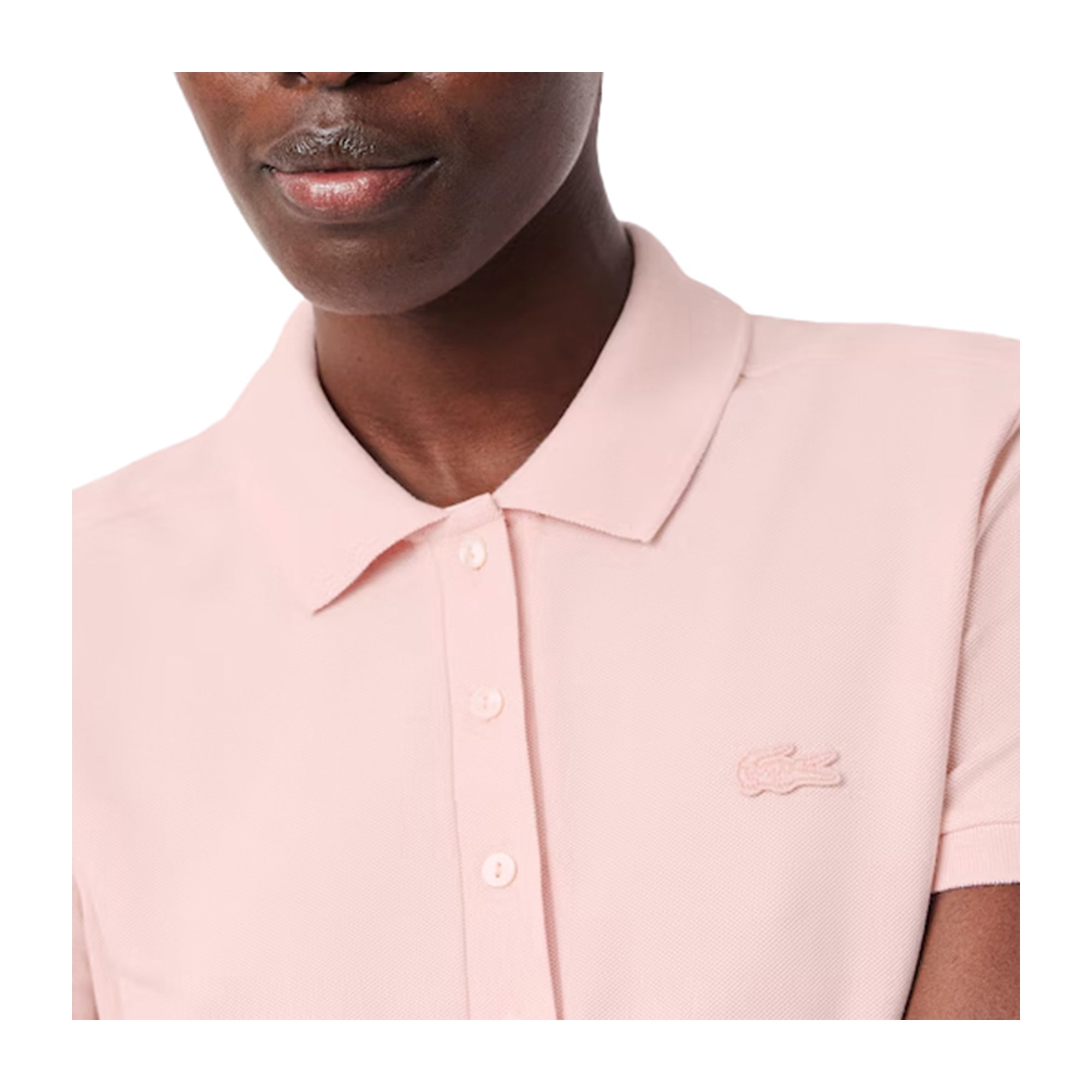 Polo Donna Slim fit in tinta unita rosa