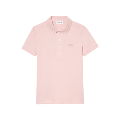 Polo Donna Slim fit in tinta unita rosa