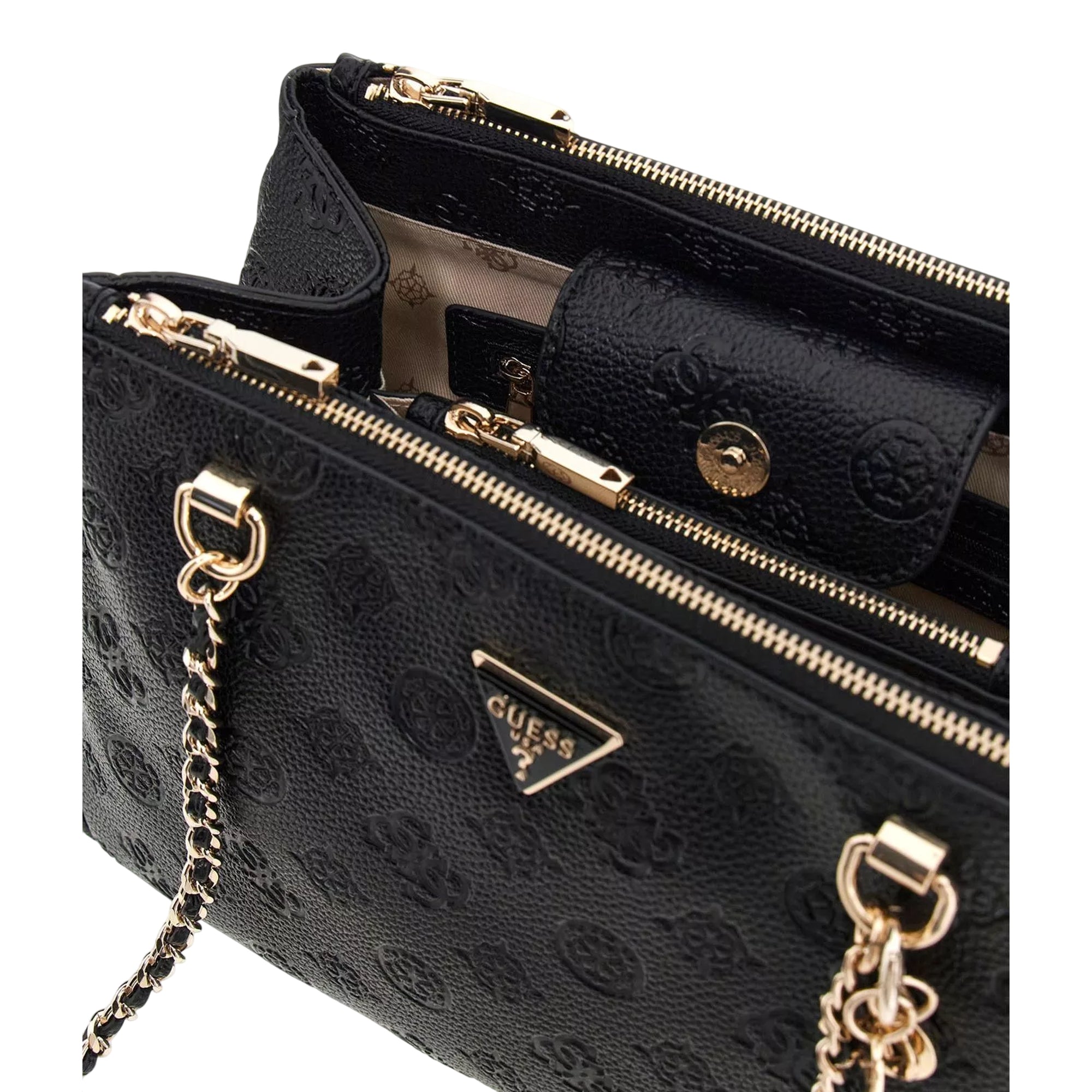 Borsa Donna Cresidia Satchel con doppio manico a spalla e tre scomparti interni