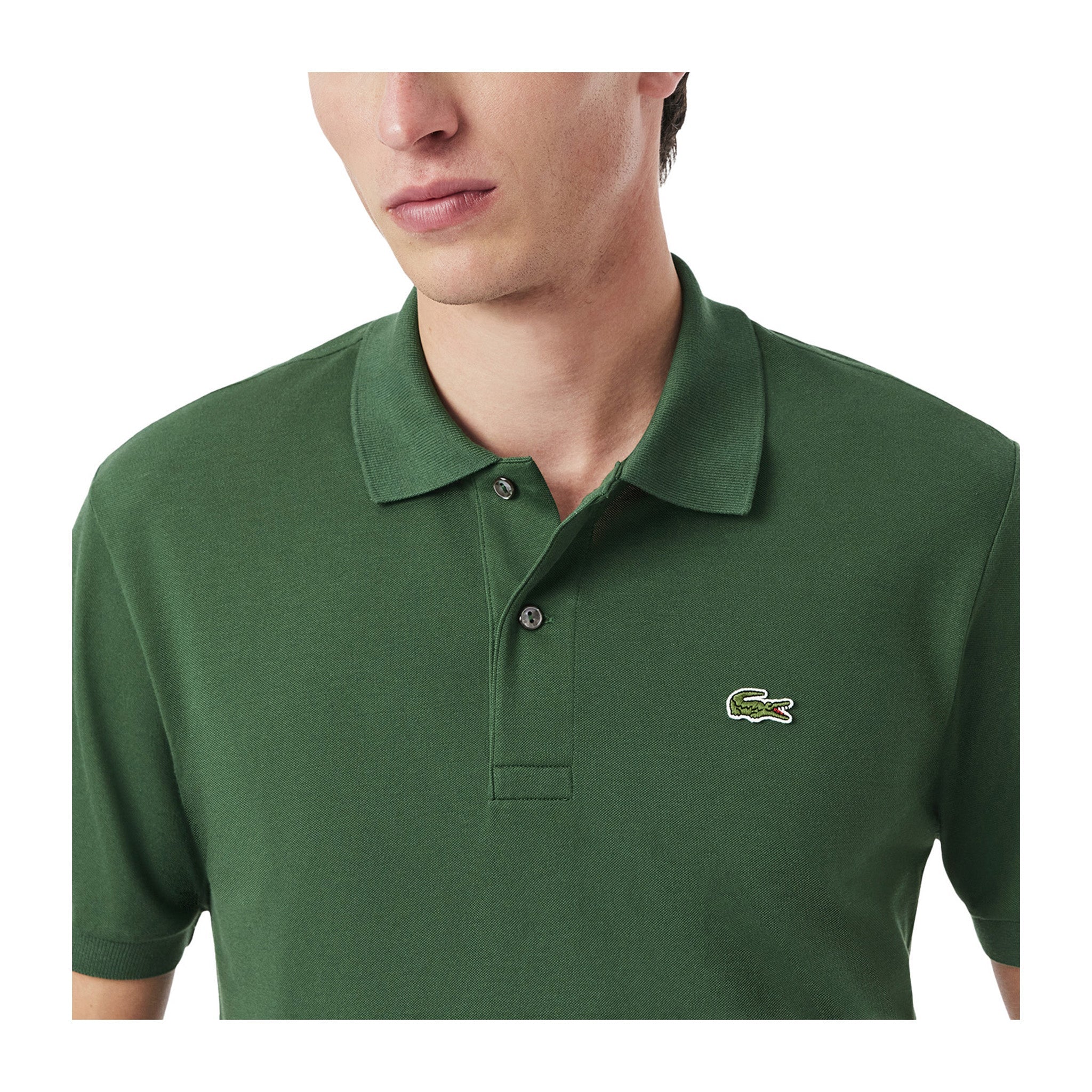 Polo Uomo classic fit L.12.12 Verde dettaglio