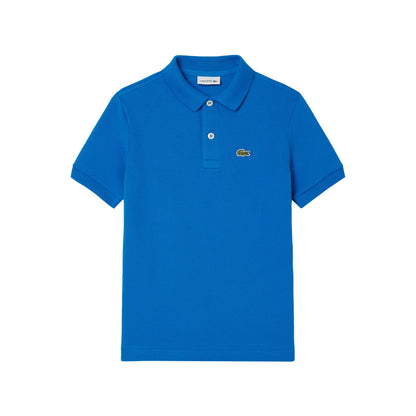 Polo Junior in petit piqué Blu