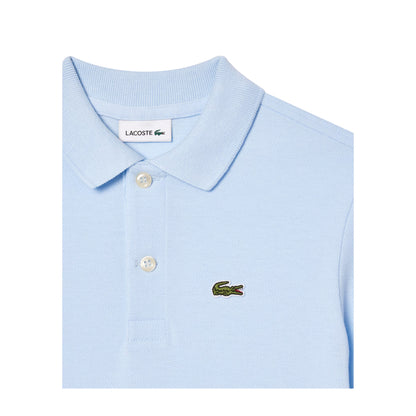 Polo Junior in cotone Azzurro chiaro con logo