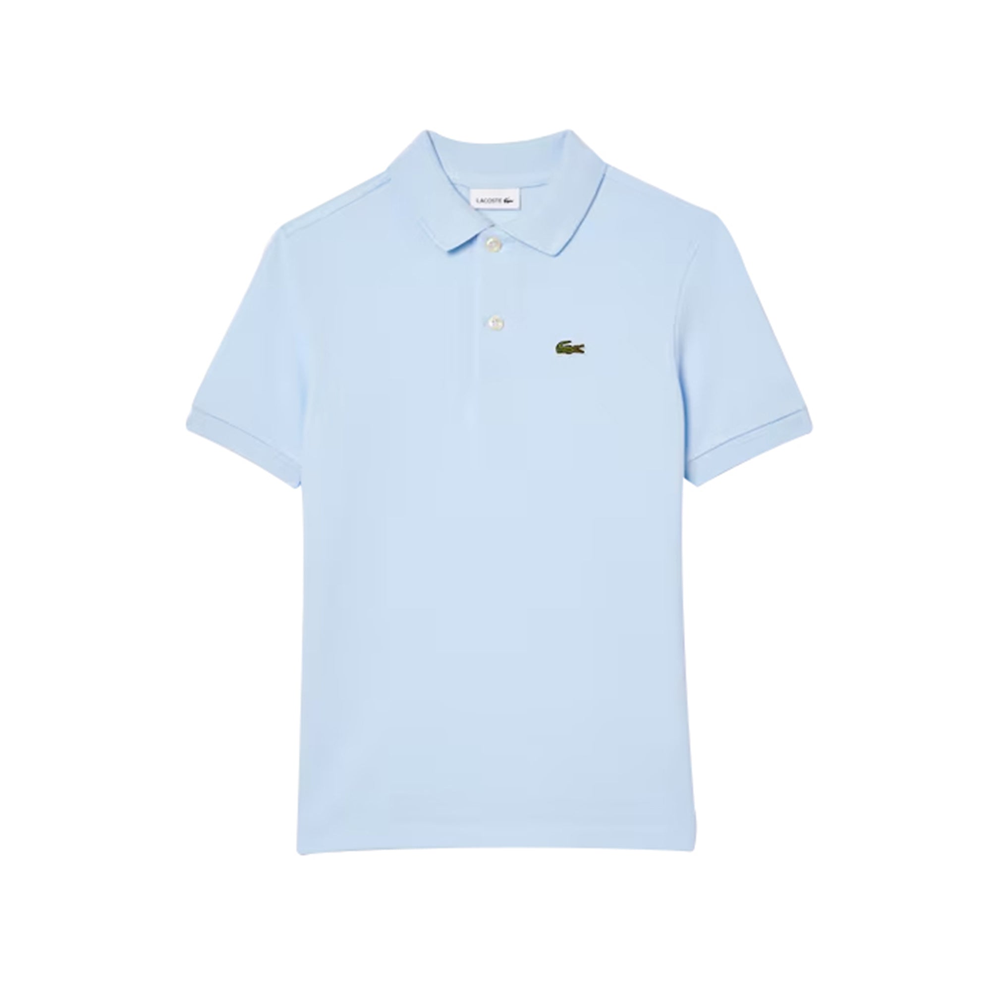 Polo Junior in cotone Azzurro chiaro con logo