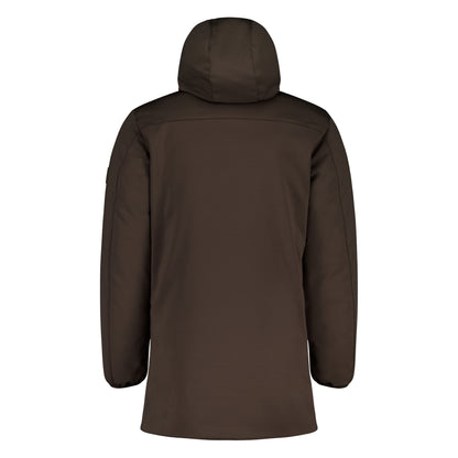 Piumino Uomo Clem 4.0 in softshell, lungo, con cappuccio
