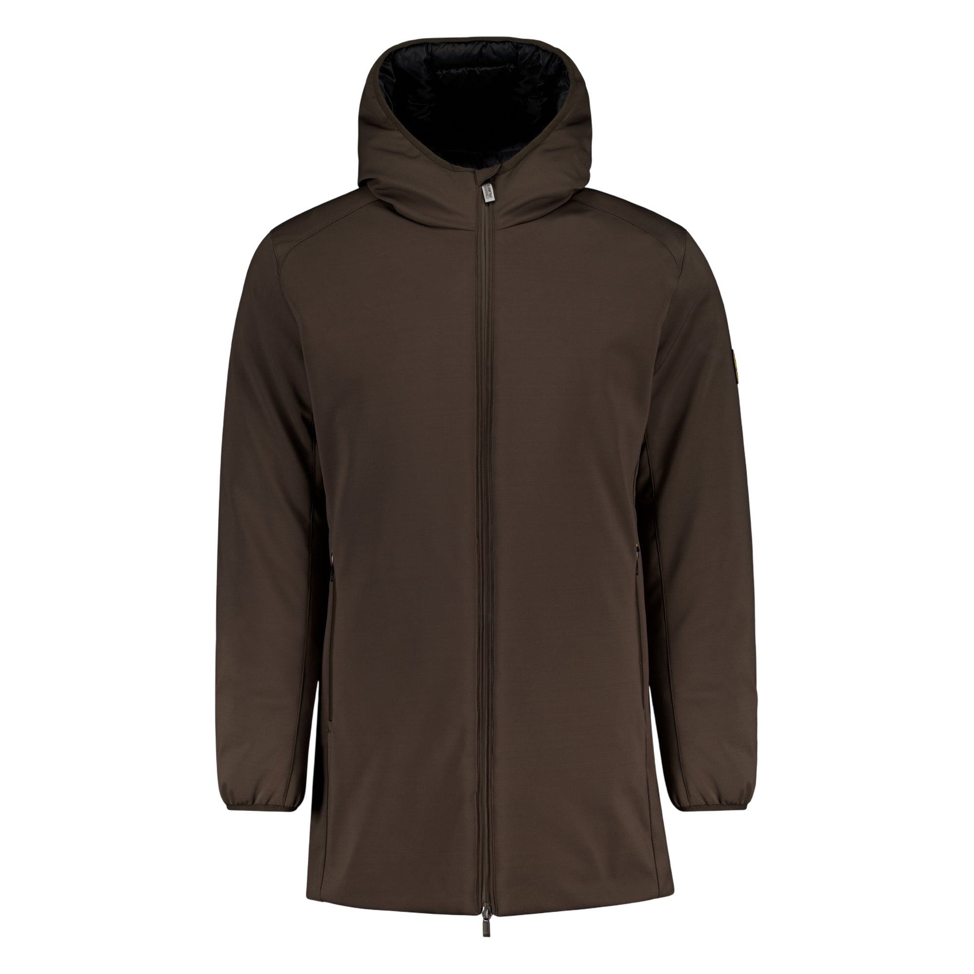 Piumino Uomo Clem 4.0 in softshell, lungo, con cappuccio