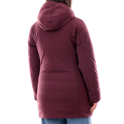 Piumo Donna Ysabel 4.0, lungo, con cappuccio e zip frontale