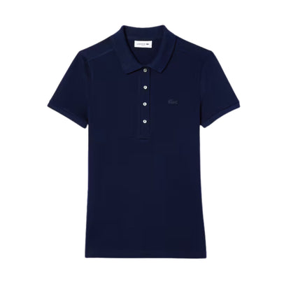 Polo Donna in tinta unita con logo sul petto