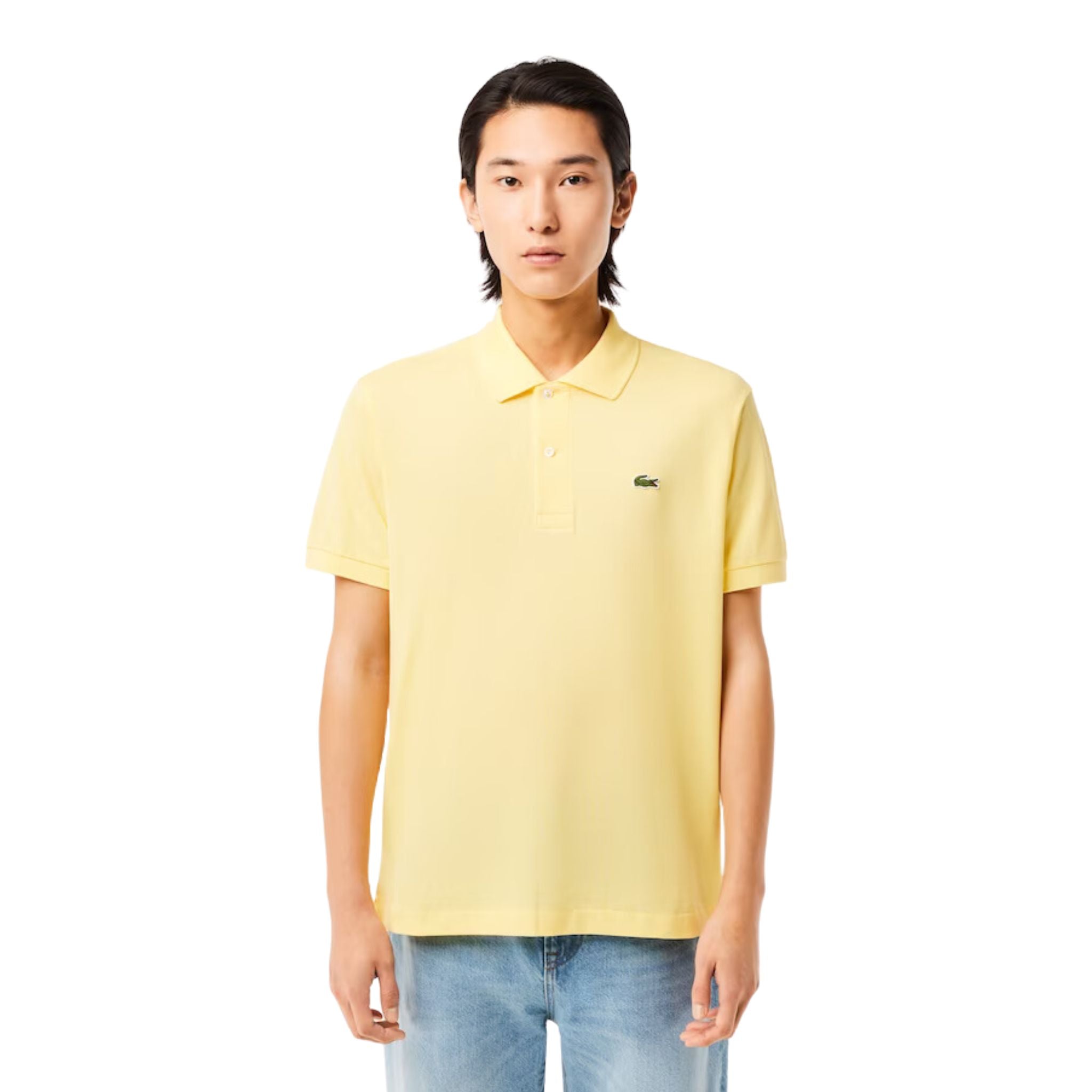 Polo Uomo in piqué di cotone Giallo 