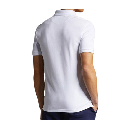 Polo Uomo tinta unita in cotone bianco
