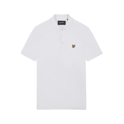 Polo Uomo tinta unita in cotone bianco