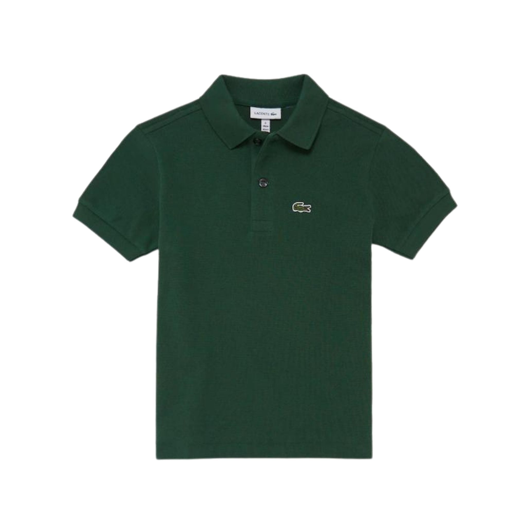 Polo Bambino in cotone con logo Verde