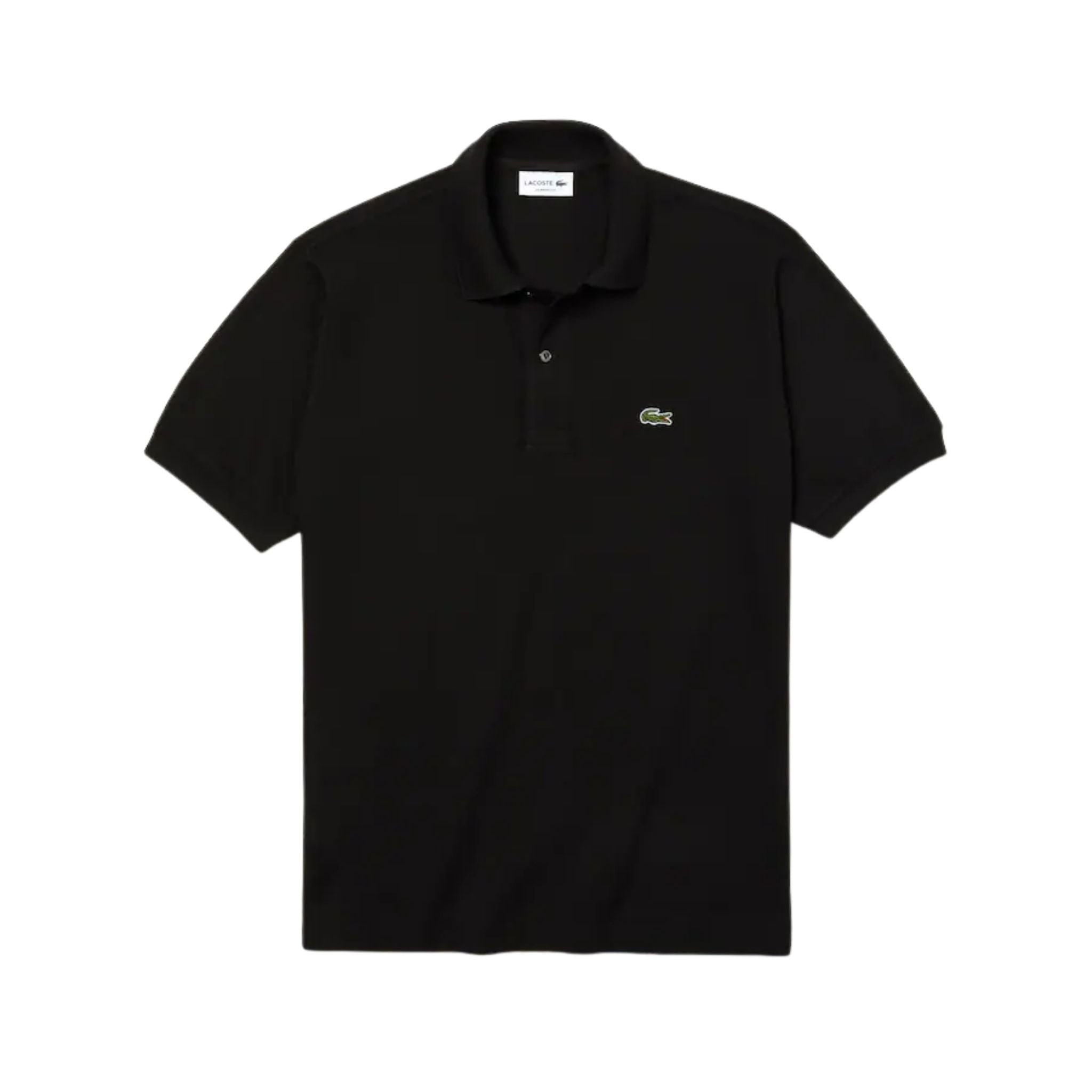 Polo Uomo con bottoni in madreperla nero