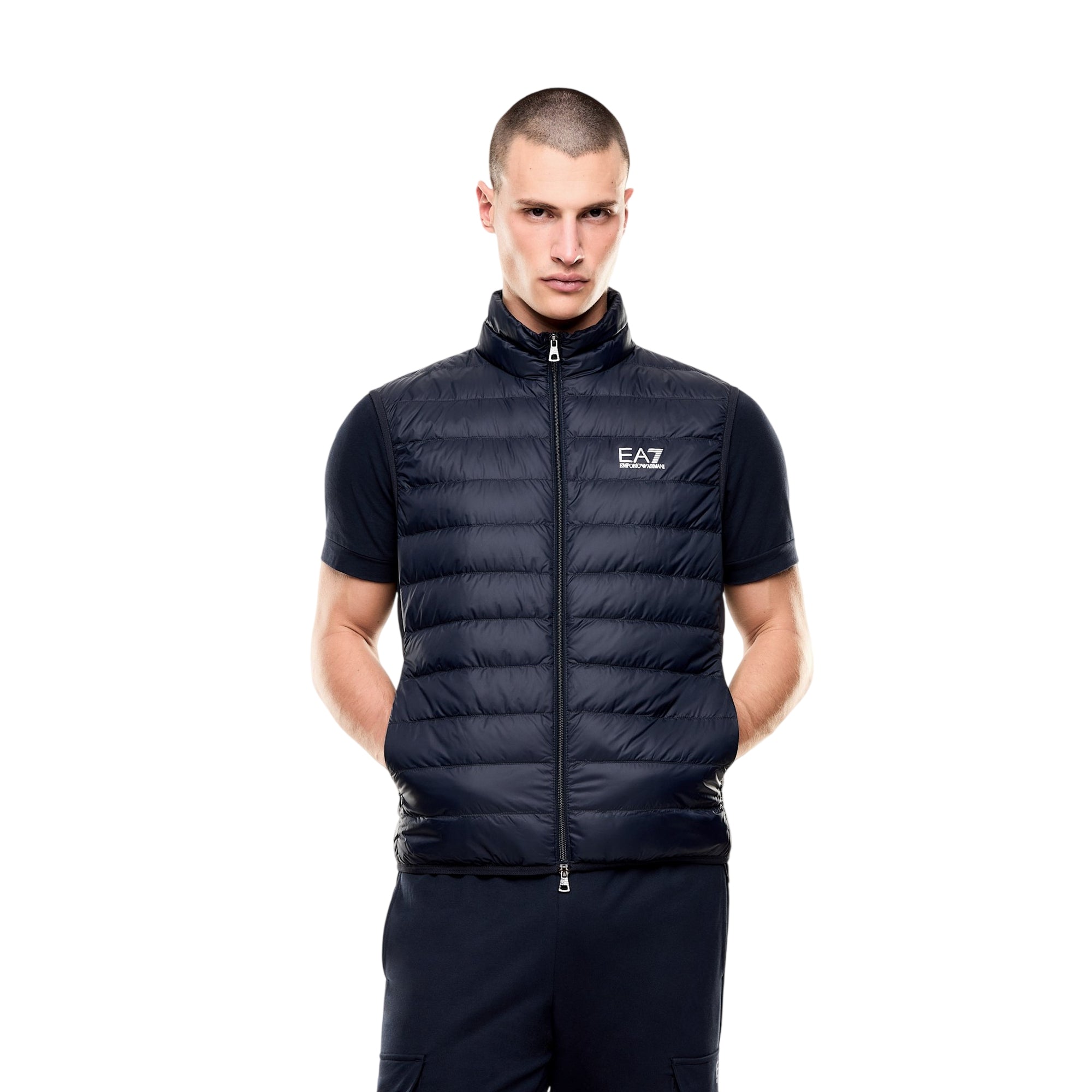 Gilet Uomo imbottito, con logo sul petto