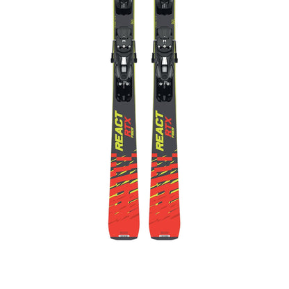 Sci Uomo React Rtx+Xpress10, con rinforzi in fibra di vetro ed anima in pioppo