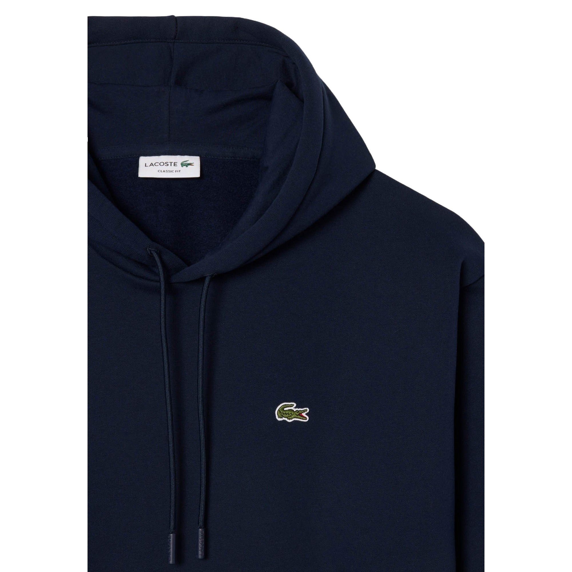 Felpa Uomo Navy in cotone spazzolato, con cappuccio