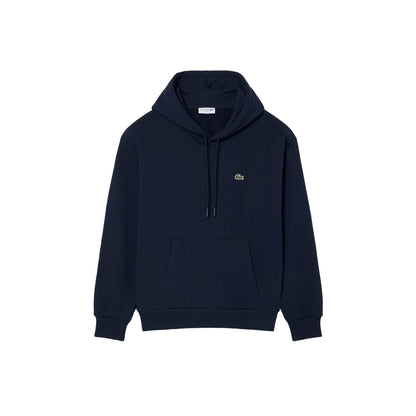 Felpa Uomo Navy in cotone spazzolato, con cappuccio