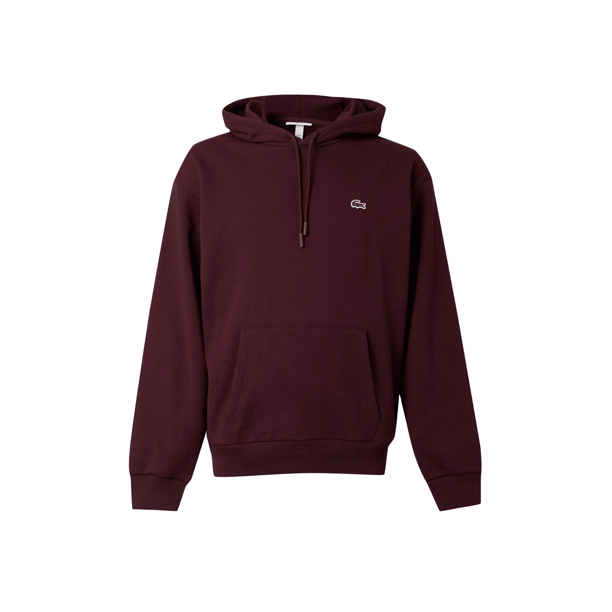 Felpa Uomo Bordeaux in cotone spazzolato, con cappuccio