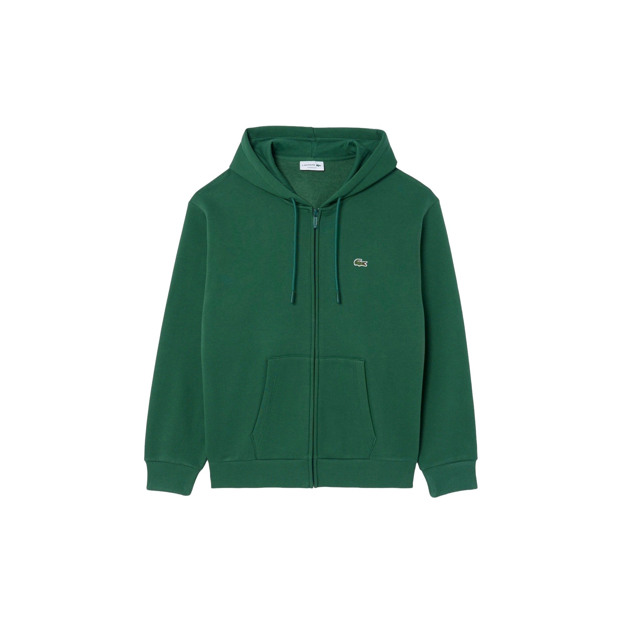 Felpa Uomo Verde in cotone spazzolato, con cappuccio