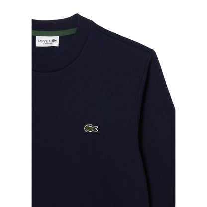 Felpa Uomo Navy tinta unita, in cotone spazzolato