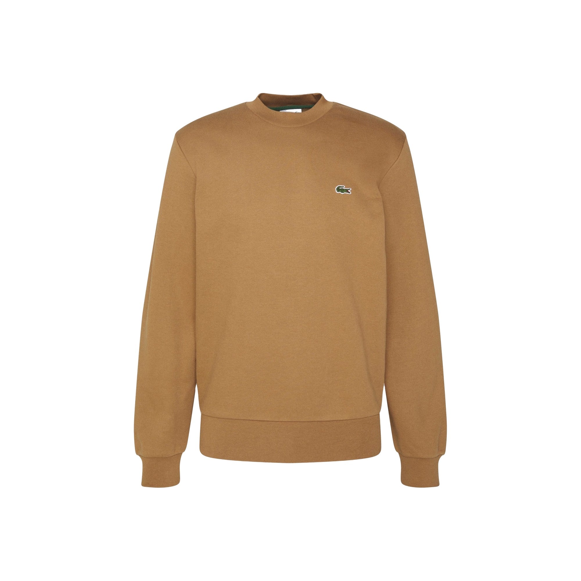 Felpa Uomo Beige tinta unita, in cotone spazzolato