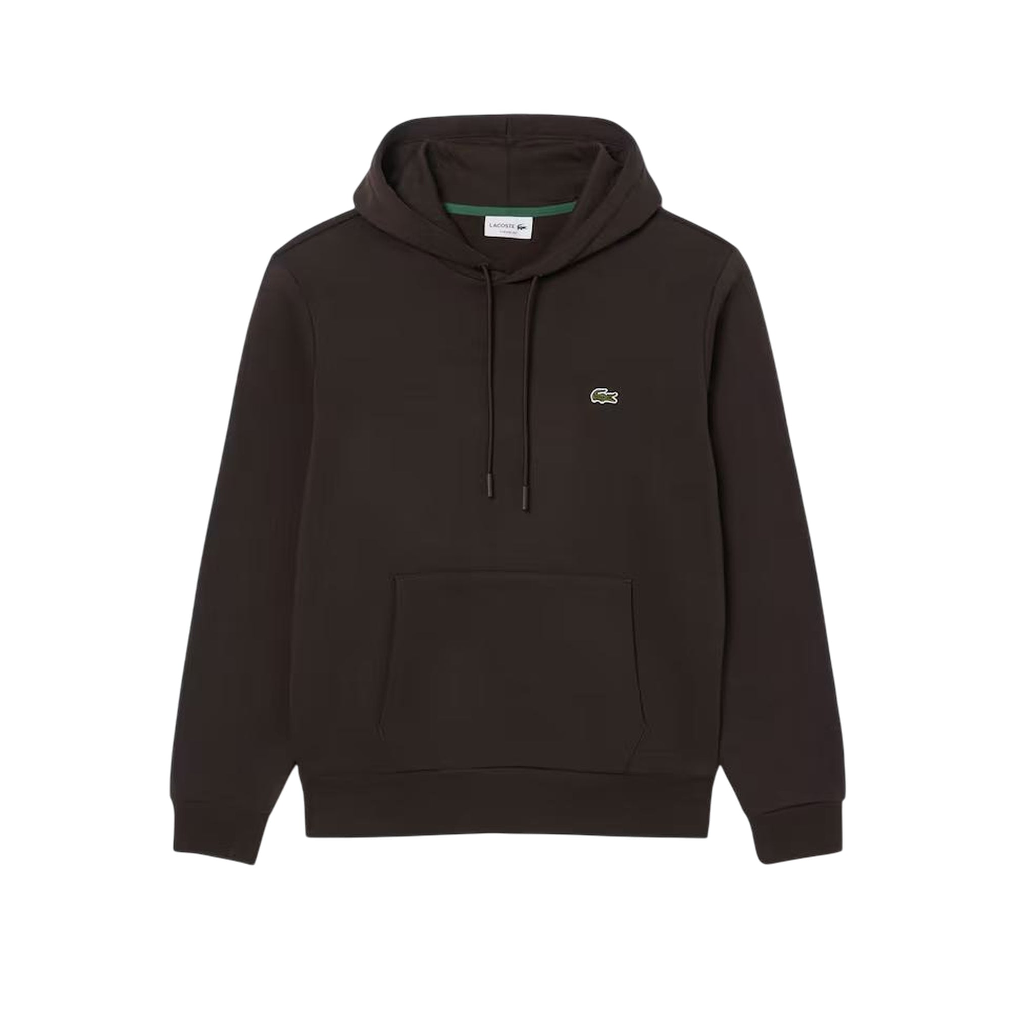 Felpa Uomo Invernale Con Zip E Cappuccio - Marrone