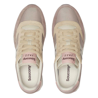 Sneakers Donna Jazz Rosa/Beige, con tomaia in camoscio e nylon