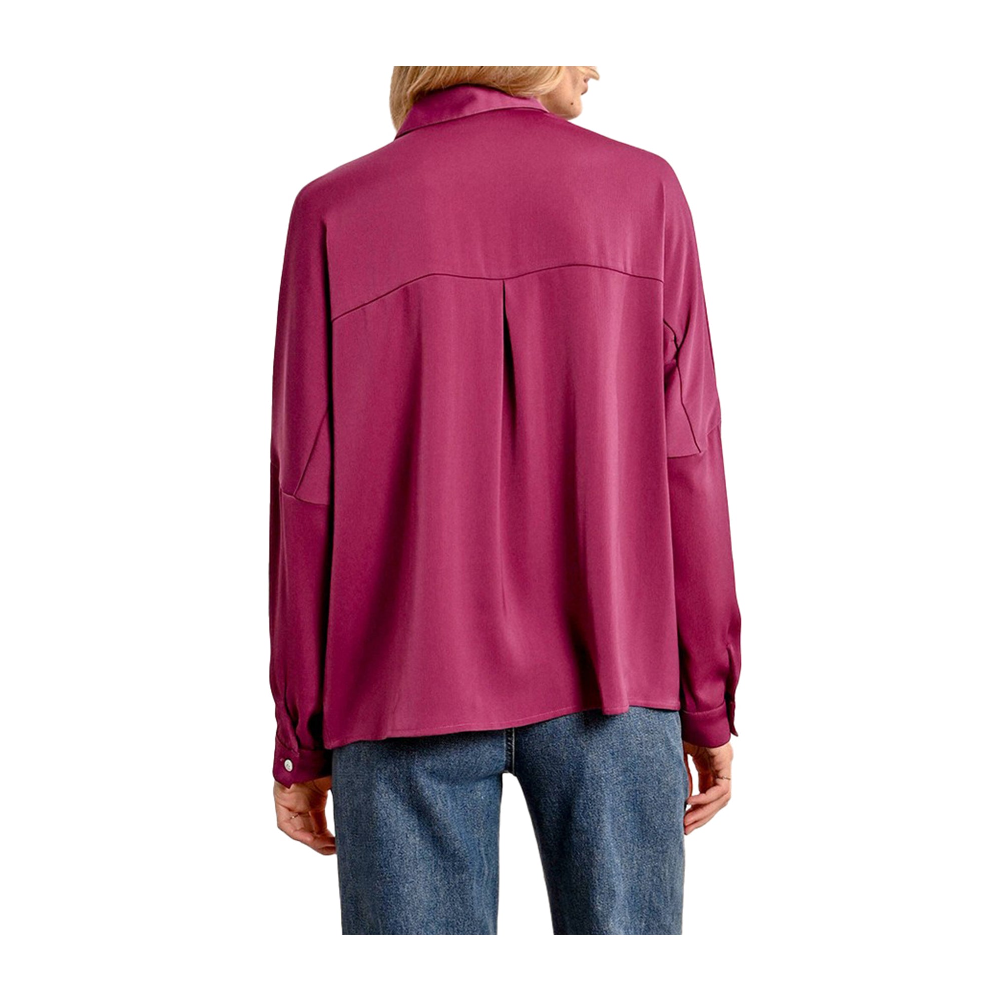 Camicia Donna Fucsia Molly Bracken Oversize Fit