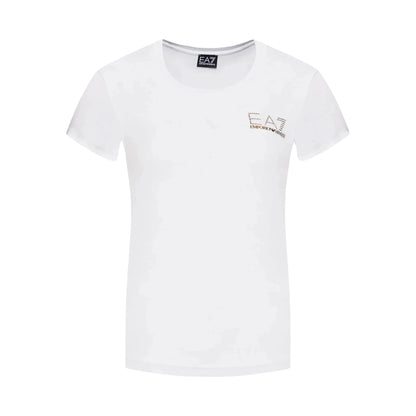 T-shirt Donna Bianco con borchiette