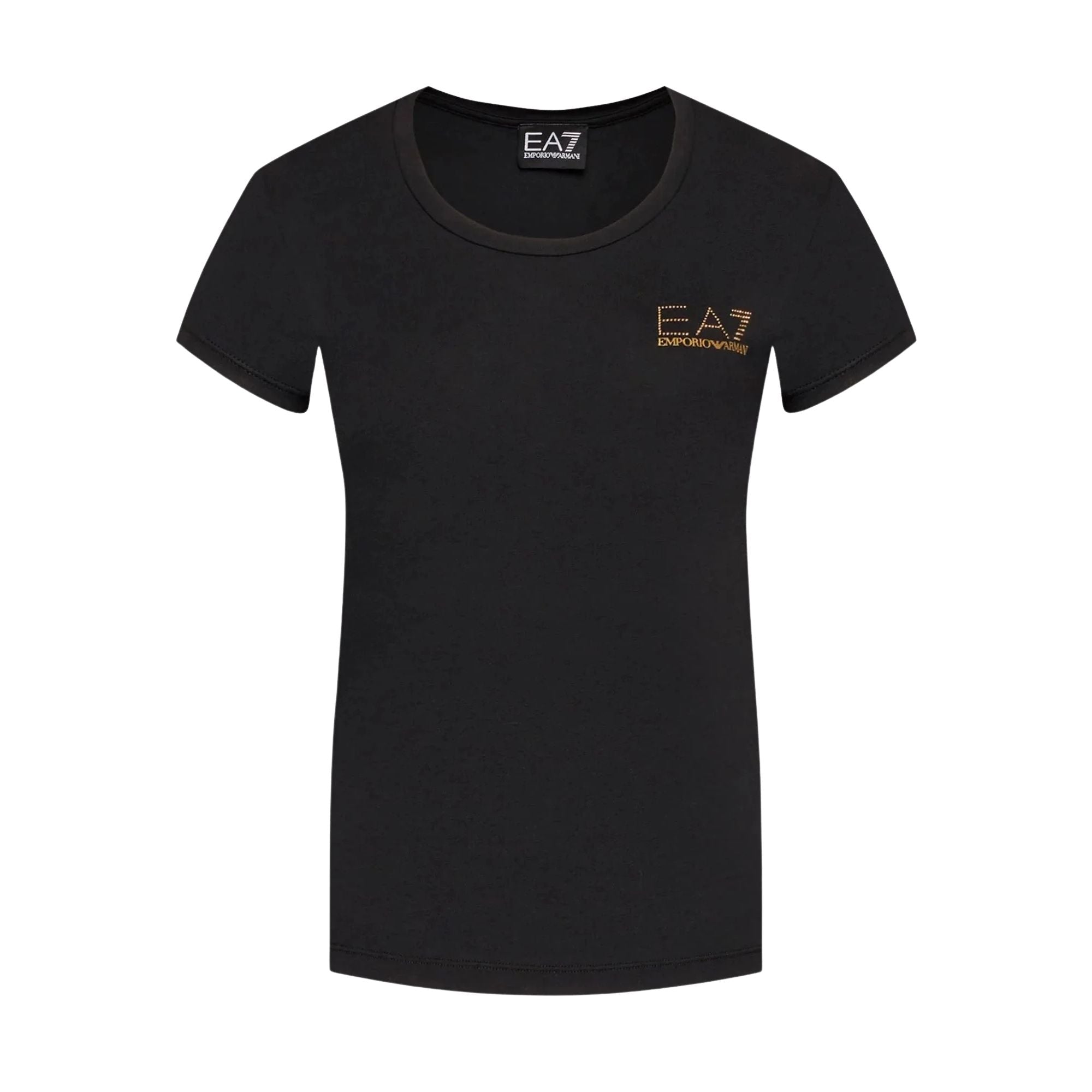 T-shirt Donna Nero con borchiette