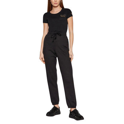 T-shirt Donna Nero con borchiette