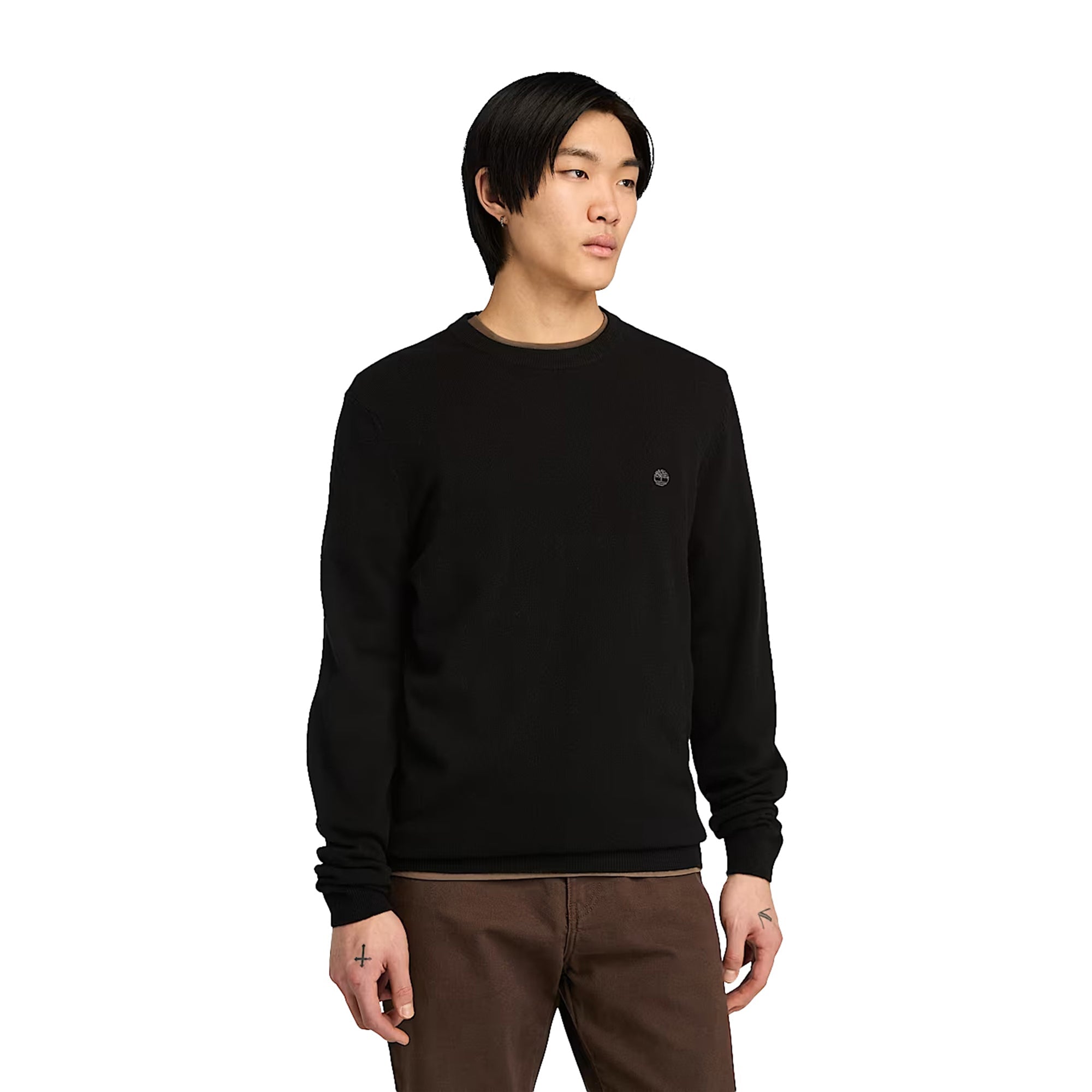 Maglione Uomo Cohas Brook Nero modello frontale