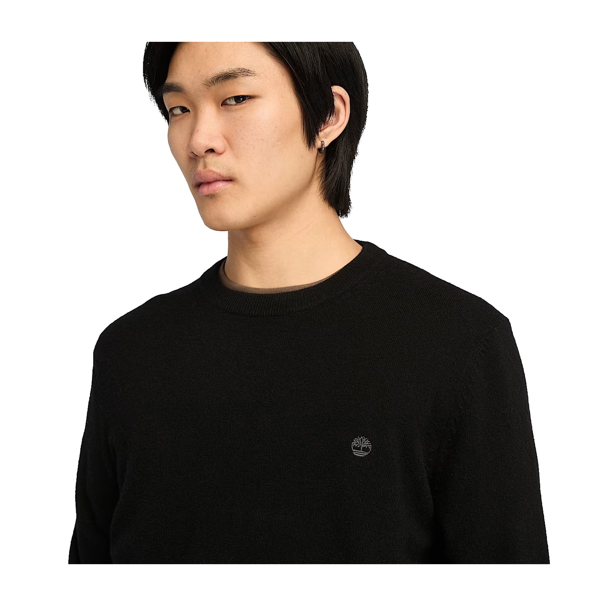 Maglione Uomo Cohas Brook Nero  modello frontale ravvicinato