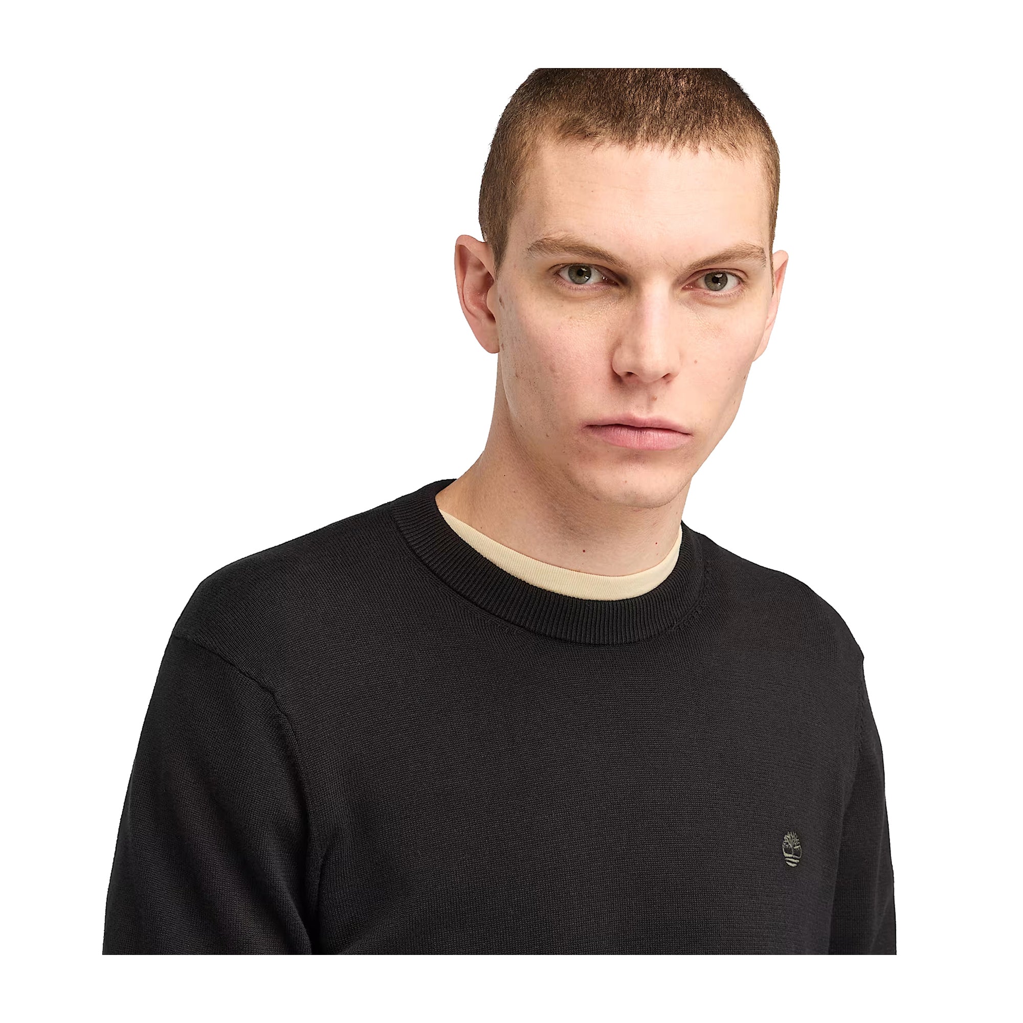 Maglione Uomo Williams River Nero modello frontale ravvicinato