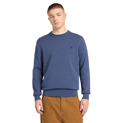 Maglione da uomo Williams River in cotone blu scuro