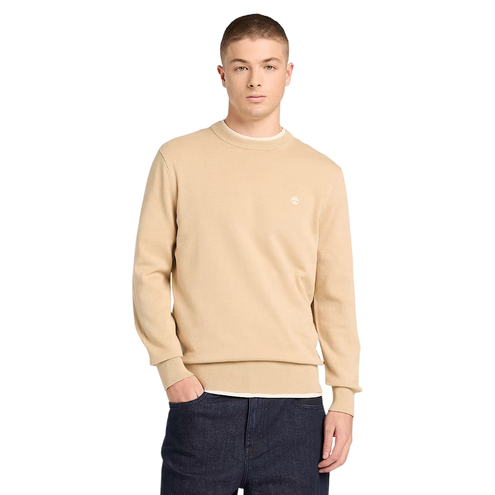 Maglione da uomo Williams River in cotone beige