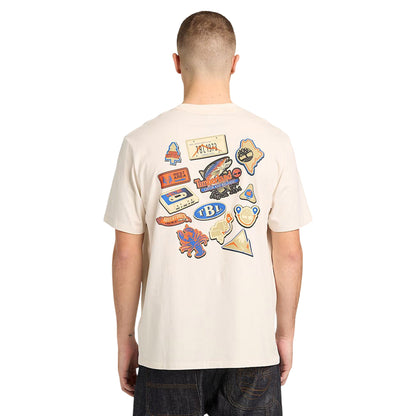 T-shirt con grafica da uomo in bianco