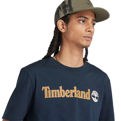 T-shirt Uomo Con Logo Lineare Kennebec River Blu scuro