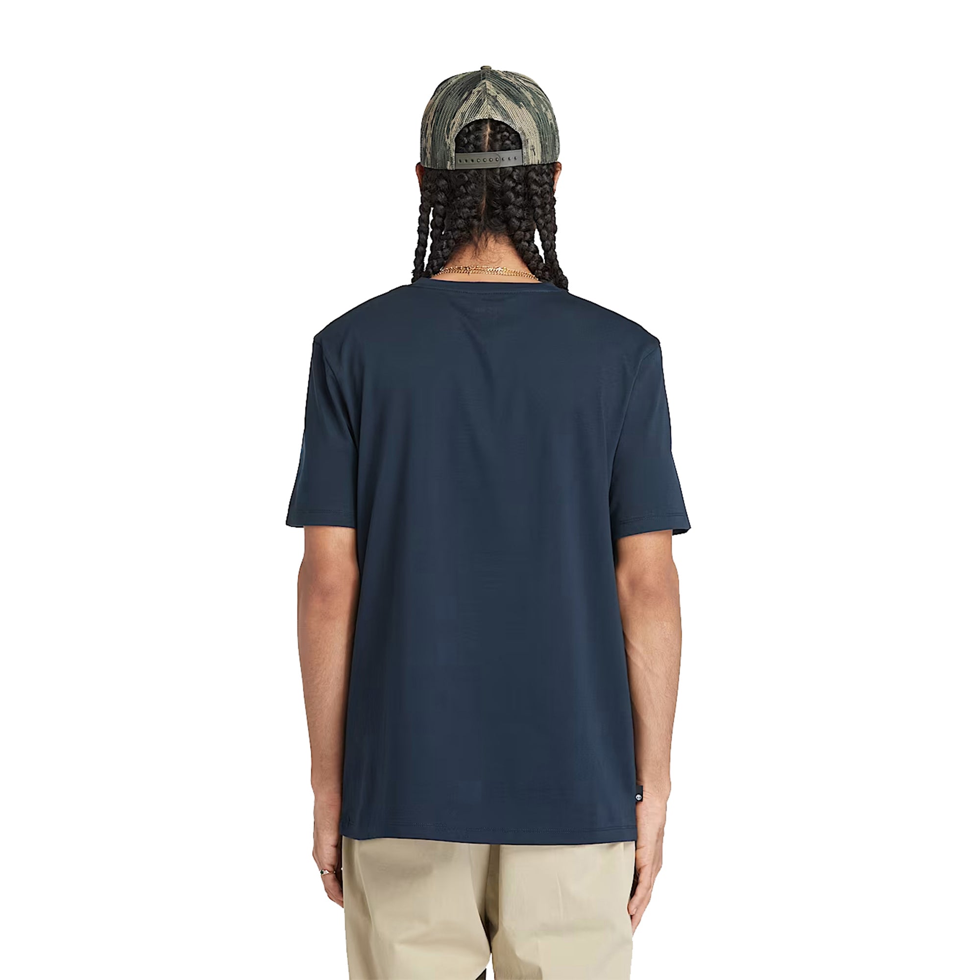 T-shirt Uomo Con Logo Lineare Kennebec River Blu scuro