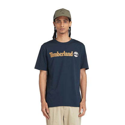 T-shirt Uomo Con Logo Lineare Kennebec River Blu scuro