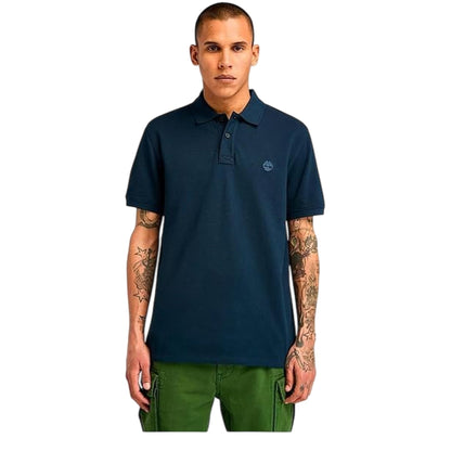 Polo Uomo Millers River Blu modello frontale