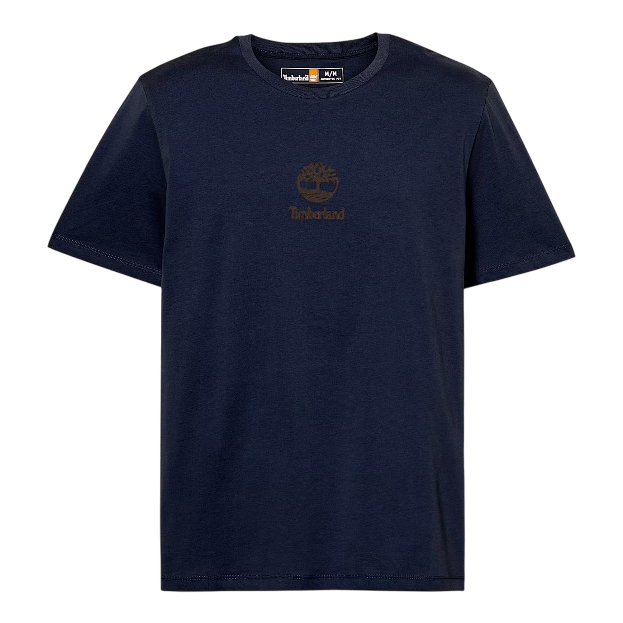 T-shirt Unisex Blu scuro con logo Stack