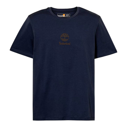 T-shirt Unisex Blu scuro con logo Stack