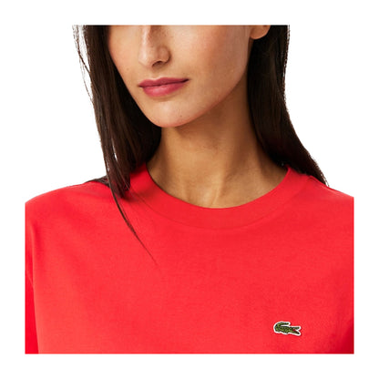 T-shirt Donna in cotone relaxed Rosso