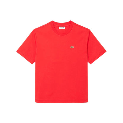 T-shirt Donna in cotone relaxed Rosso