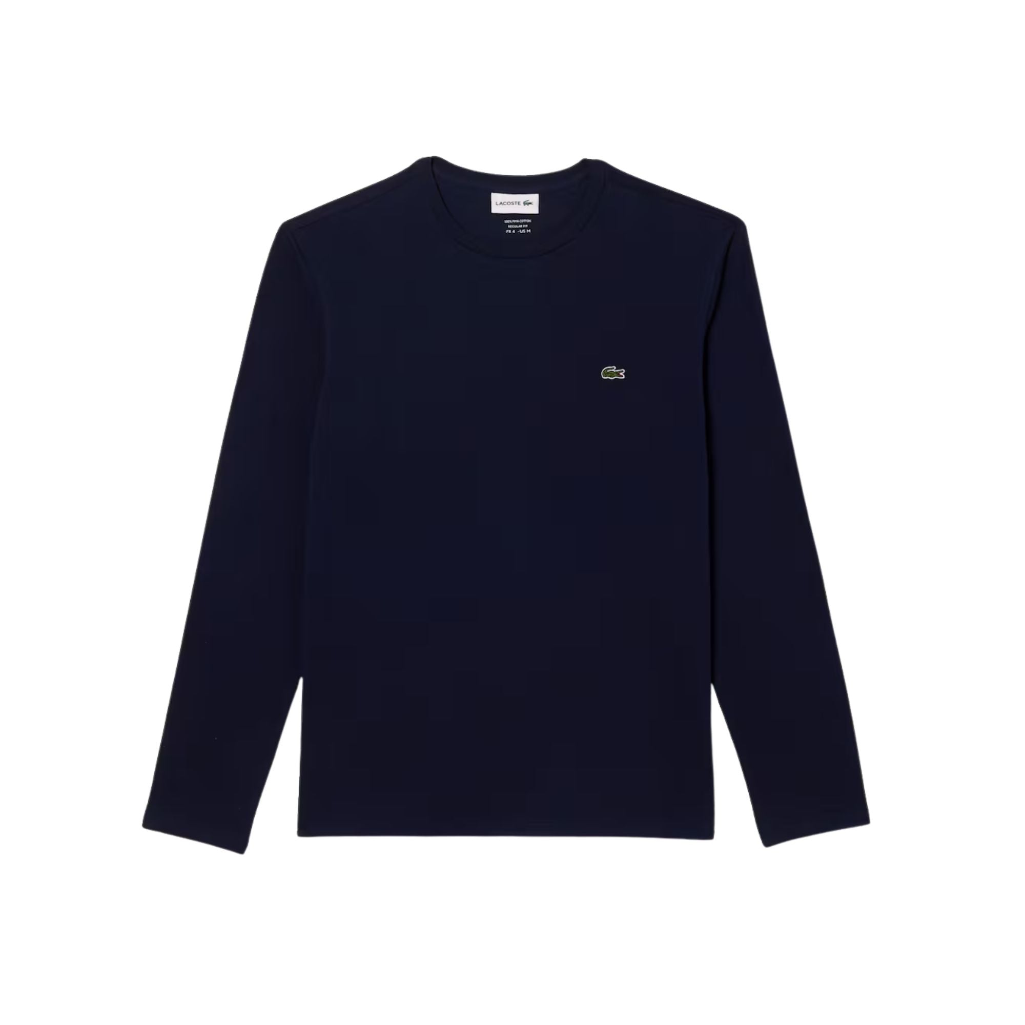 T-shirt Uomo a girocollo, in cotone fine con logo applicato