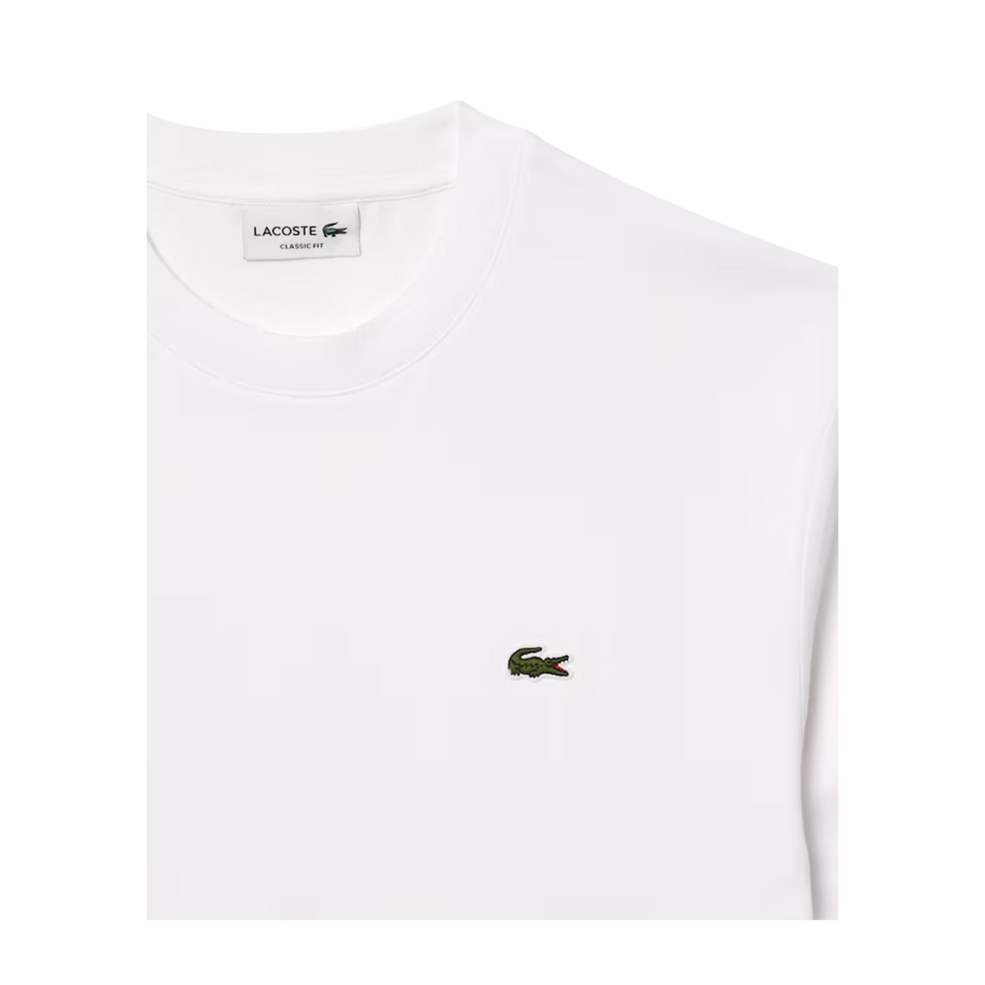 T-shirt Uomo Bianca a tinta unita, con maniche corte e girocollo