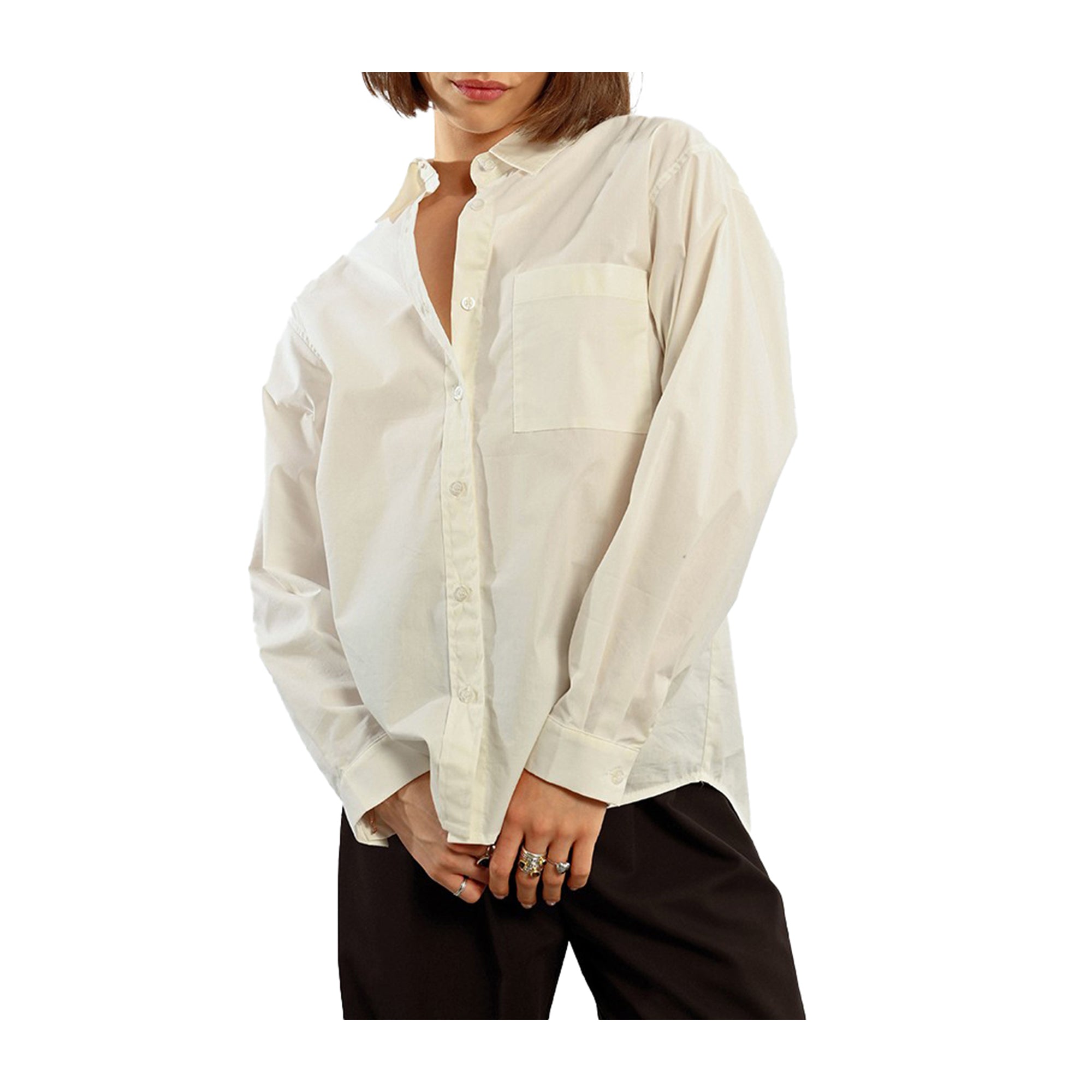 Camicia Donna Bianca Molly Bracken Oversize Fit